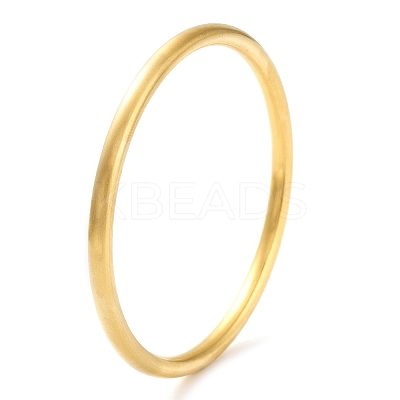 Ion Plating(IP) 304 Stainless Steel Plain Bangles BJEW-G684-03A-G-1