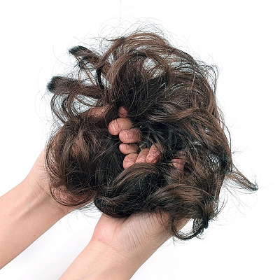 Synthetic Hair Bun Extensions OHAR-G006-A02-1