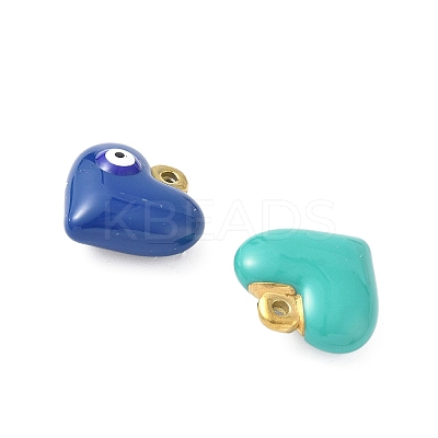 304 Stainless Steel Enamel Pendants STAS-I346-62G-1