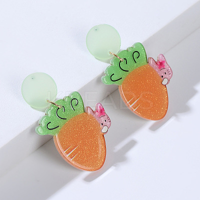 Easter Acrylic Dangle Stud Earrings FS-WG96A64-14-1