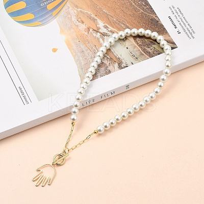 Pendant Necklaces NJEW-JN03095-02-1