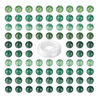100Pcs 8mm Natural African Jade Bead Round Beads DIY-LS0002-46-1