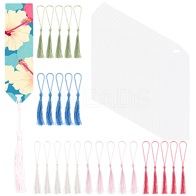 25Pcs Arrow Transparent Blank Acrylic Bookmarks DIY-CP0012-47-1