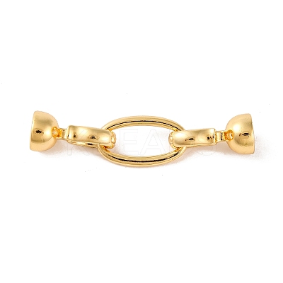 Brass Fold Over Clasps KK-U016-21G-1