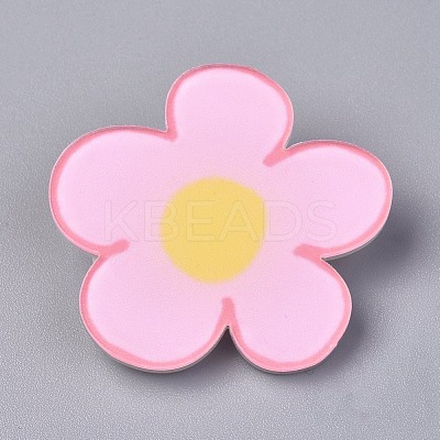 Acrylic Badges Brooch Pins JEWB-E676-65-1