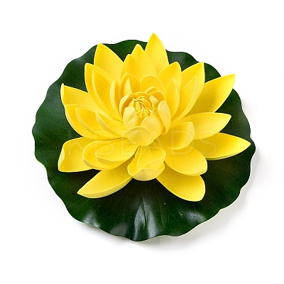 Artificial Plastic Lotus Flowers AJEW-WH0109-98C-07-1