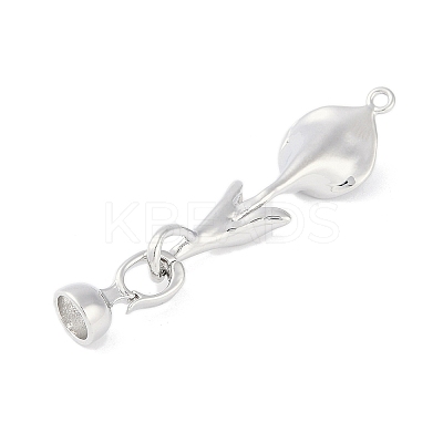 Brass Pave Clear Cubic Zirconia Fold Over Clasps LS-KK-F875-11P-1