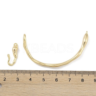 Brass Toggle Clasps KK-U020-08G-1