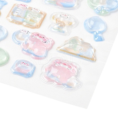 Plastic 3D Puffy Stickers DIY-H178-01F-1