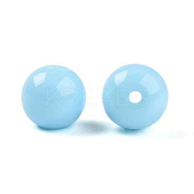 Opaque Solid Color Glass Beads X1-GLAA-N007-8mm-A15-1