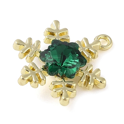 Alloy with Rhinestone Pendants ALRI-U001-02A-02-1