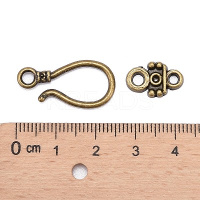 Alloy Hook Clasps PALLOY-2781-AB-FF-1