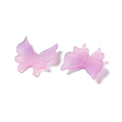 Two Tone Opaque Acrylic Cabochons OACR-C009-11C-1