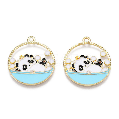 Alloy Enamel Pendants ENAM-D047-01G-02-1