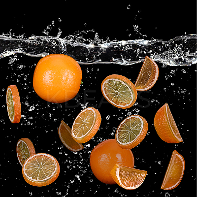 22Pcs 3 Styles Plastic Simulated Lemon DJEW-AR0001-15C-1