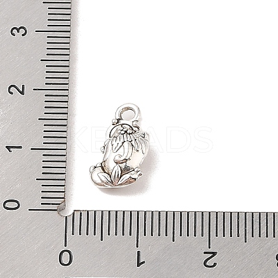 Tibetan Style Alloy Charms TIBE-Q090-07AS-1