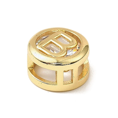 Brass Micro Pave Cubic Zirconia Multi-Strand Links KK-C111-01G-B-1