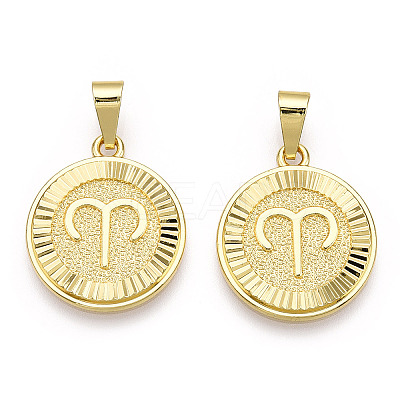 Brass Pendants KK-T070-01G-07-1