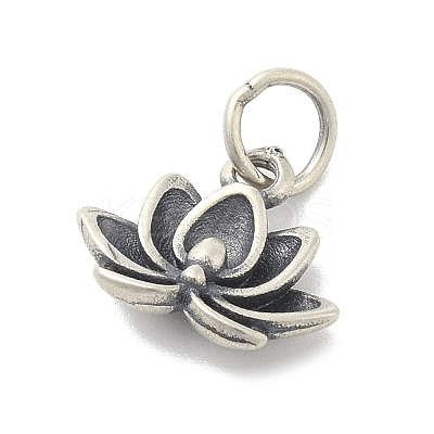 925 Sterling Silver Flower Charms with Jump Rings and 925 Stamp LS-STER-M021-02AS-04-1
