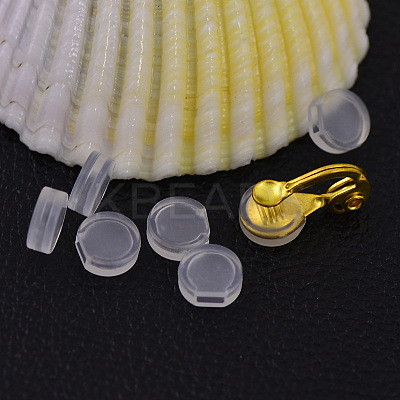Comfort Plastic Pads for Clip on Earrings KY-P007-A01-1