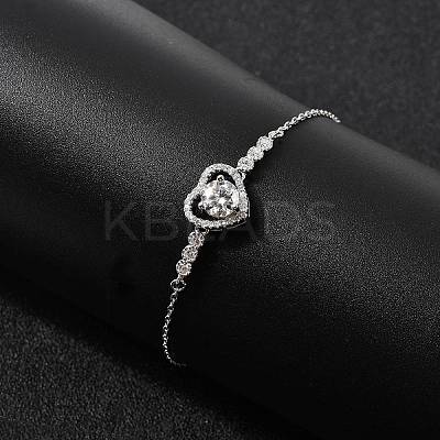 925 Sterling Silver Link Bracelets BJEW-D346-05C-P-1