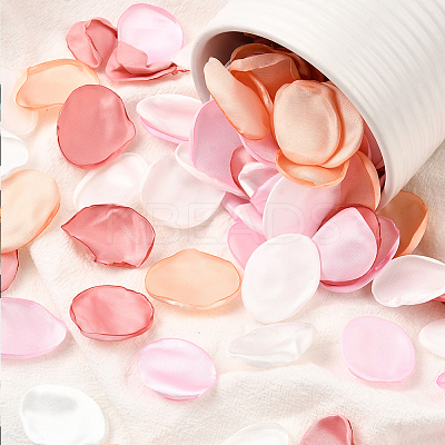 Polyester Artificial Rose Flower Petals AJEW-WH20067-107E-1
