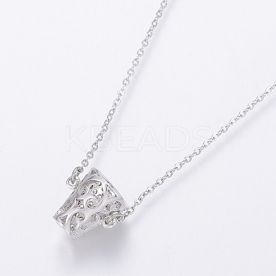 304 Stainless Steel Chain Necklaces NJEW-O108-42P-1