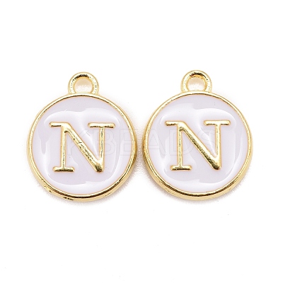 Golden Plated Alloy Charms X-ENAM-S118-01N-1