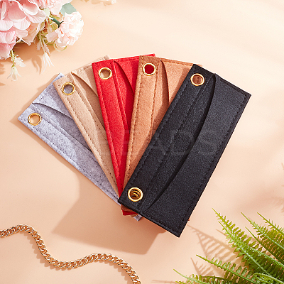 5Pcs 5 Colors Wool Felt Purse Organizer Insert FIND-WR0007-40B-1