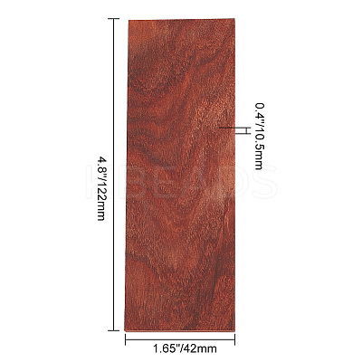 Unfinished Sandalwood for Knife Handle Crafts WOOD-WH0036-07-1