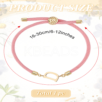 1Pc Adjustable Nylon Cord Slider Bracelets for Women BJEW-LP0001-32D-03-1