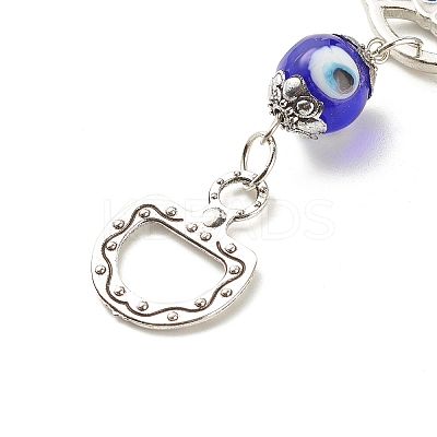 Glass Turkish Blue Evil Eye Pendant Decoration LS-HJEW-I008-06AS-1