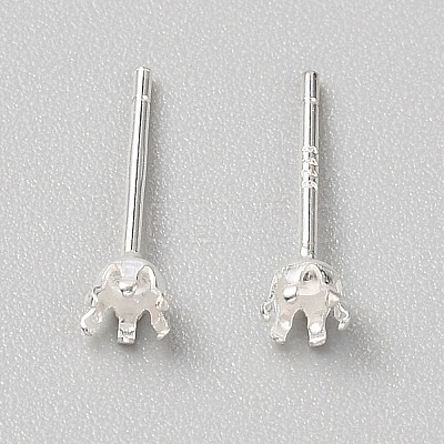 925 Sterling Silver Earrings Findings LS-FIND-WH0152-680A-1