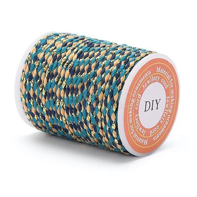 4-Ply Polycotton Cord with Metallic Thread X1-OCOR-Z003-D40-1