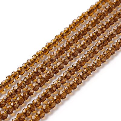 Transparent Glass Beads Strands X-GLAA-C019-01B-07-1