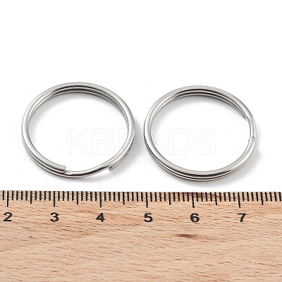 Non-Tarnish 304 Stainless Steel Split Key Rings STAS-Q314-02I-P-1