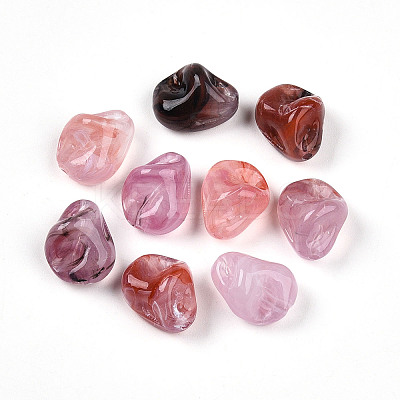 Transparent Acrylic Beads TACR-T028-44D-1