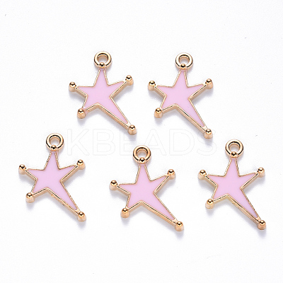 Alloy Enamel Pendants ENAM-S121-026B-1