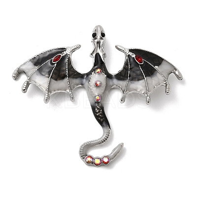 Alloy Enamel with Rhinestone Big Pendants LS-FIND-Z098-01P-02-1