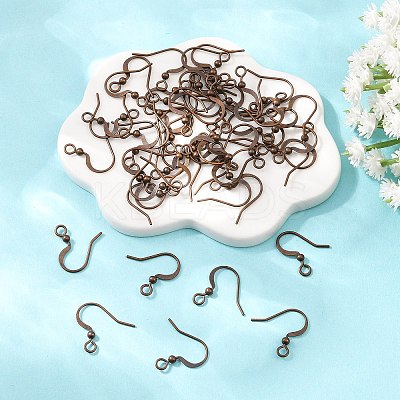 Brass French Earring Hooks LS-X-KK-Q369-RC-1