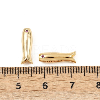 Brass Pave Cubic Zirconia Beads KK-H078-14G-1