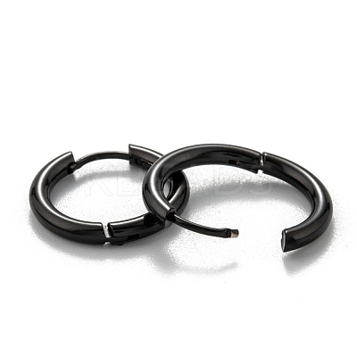 304 Stainless Steel Huggie Hoop Earrings EJEW-O087-09D-EB-1