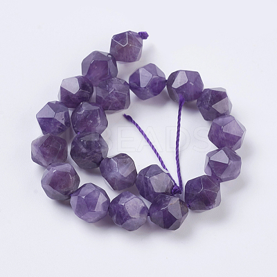 Natural Amethyst Beads Strands X-G-G100-10mm-1-1