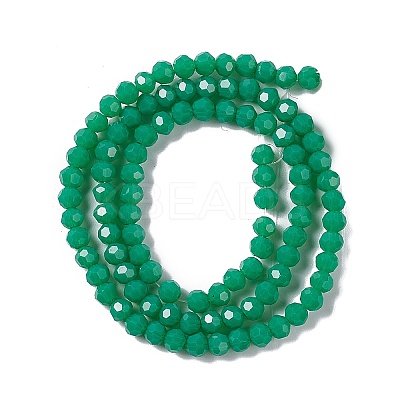 Faceted(32 Facets) Glass Beads Strands EGLA-J042-36A-05-1