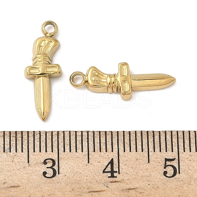 304 Stainless Steel Pendants STAS-D127-21B-G-1