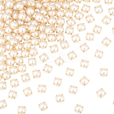 Sew on Acrylic Imitation Pearl SACR-GF0001-03A-1