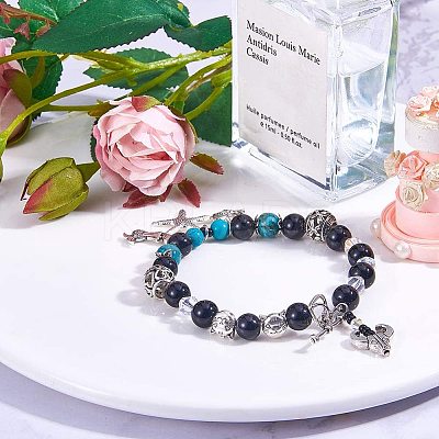 Tibetan Style Alloy Beads TIBEP-PH0004-90-NR-WH-1