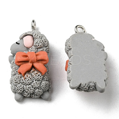Opaque Resin Cartoon Pendants LS-CRES-B015-03-1