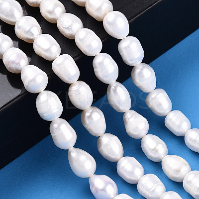 Natural Cultured Freshwater Pearl Beads Strands PEAR-N012-07J-1