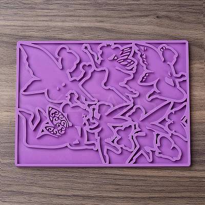 Fairy & Butterfly Cabochon DIY Silhouette Statue Silicone Molds LS-SIMO-R002-06-1